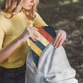 thumbnail image 5 of FORMRS 15"-15.6" Laptop Sleeve Protective Case Soft Carrying Quilted Computer Bag Cover, Beige Stripes, 5 of 7