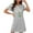 Gray, variant on Nightgowns for Women Mumu House Dress Short Sleeve Crew Neck Gray Sleep Dress