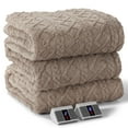 thumbnail image 2 of Gasky Electric Blanket Flannel Heated Throw Blanket with 4 Heat Settings & 6H Auto-off, 50'' x 60'' Machine Washable, Pink, 2 of 7