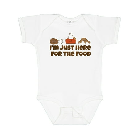 

Inktastic I m Just Here for the Food Gift Baby Boy or Baby Girl Bodysuit