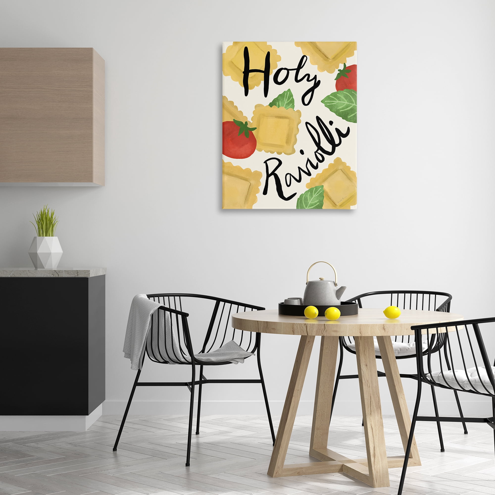 Stupell Industries Funny Holy Ravioli Food & Beverage Painting Gallery Wrapped Canvas Art Print Wall Art, 30 x 40