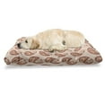 thumbnail image 1 of Paisley Pet Bed, Contemporary Illustration of Persian Style Paisley and Patterns Print, Resistant Pad for Dogs and Cats Cushion with Removable Cover, 24" x 39", Pale Orange Pale Peach, by Ambesonne, 1 of 4