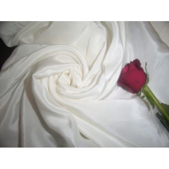 100% silk crepe rich white ivory 54" wide 80-150 grams dyeable