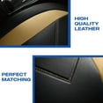thumbnail image 4 of Skechers Sport Leather Car Seat Cover – Front Seat Premium Comfort, Breathable Design, Universal Fit for Cars, SUVs, and Trucks - Beige, 4 of 9