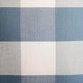 thumbnail image 3 of Blue & Ivory White Large Gingham Checks, Plaid Couch Cushion Covers, 14 x 14 Buffalo Checks Cotton Pillow Cover, Blue Pillow Covers 14x14 inch (35x35 cm), Contemporary - Blue Plaid, 3 of 6