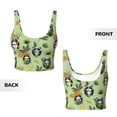 thumbnail image 5 of Fotbe Cute Panda Bear In Greenery Forest Pattern Womens' Sports Bra Longline Wirefree Padded with Medium Support Sports Moisture-Wicking Workou Vest,Tank Top-XX-Large, 5 of 7