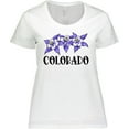 thumbnail image 3 of Inktastic Colorado Columbine Flowers Women's Plus Size T-Shirt, 3 of 5
