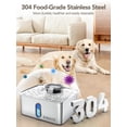 thumbnail image 3 of Fuente de agua para perros SIBAYS de acero inoxidable de 15 litros para perros grandes, 3 of 8