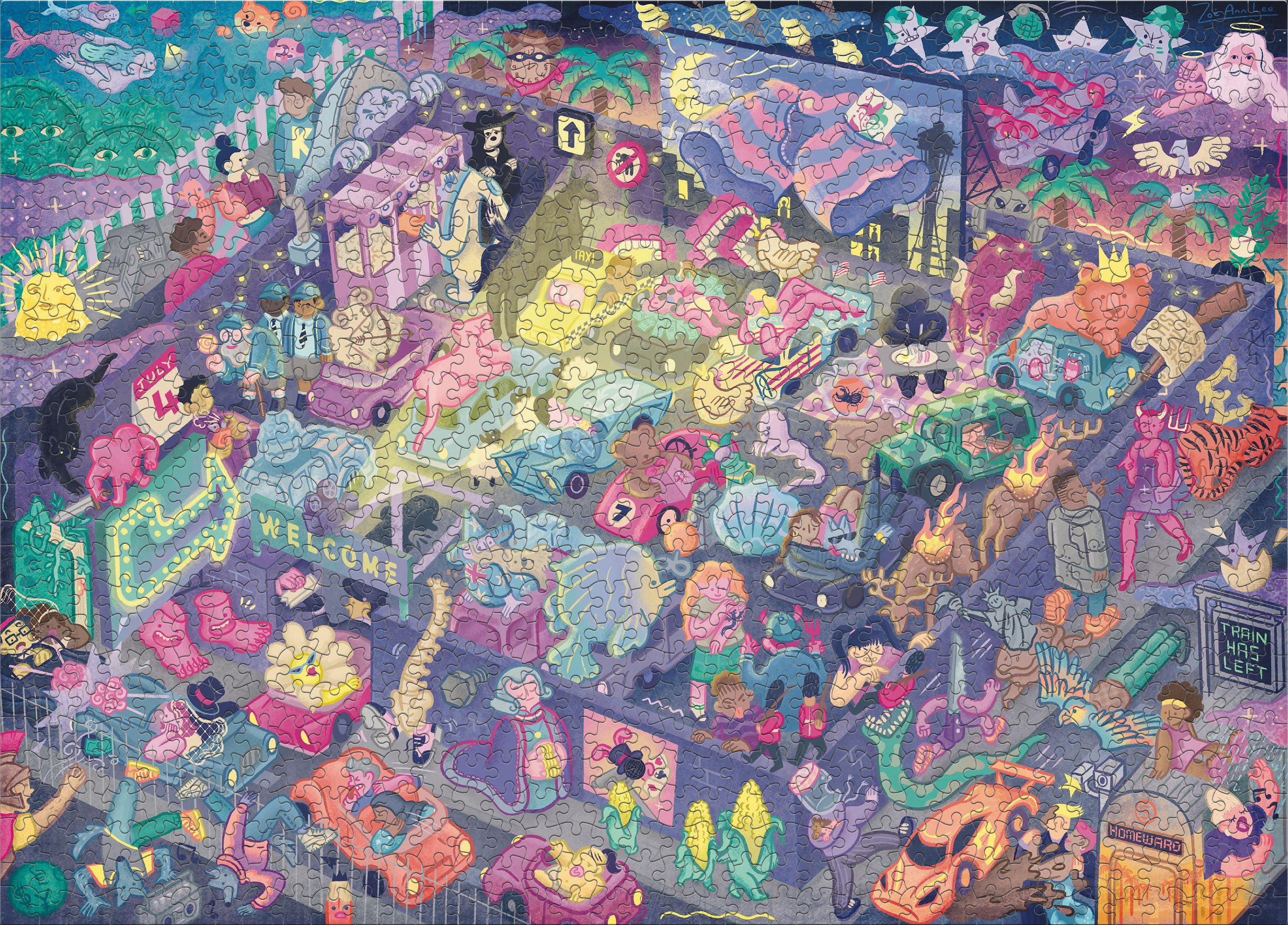 Big Potato Riddle Pics 1000 Piece Night at the Movies Interlocking Jigsaw Puzzle