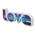 thumbnail image 4 of Luz LED con letra de amor, fuente de alimentación USB y batería, luz blanca, señal de amor, decoración para cumpleaños, festivales, bosque., 4 of 14