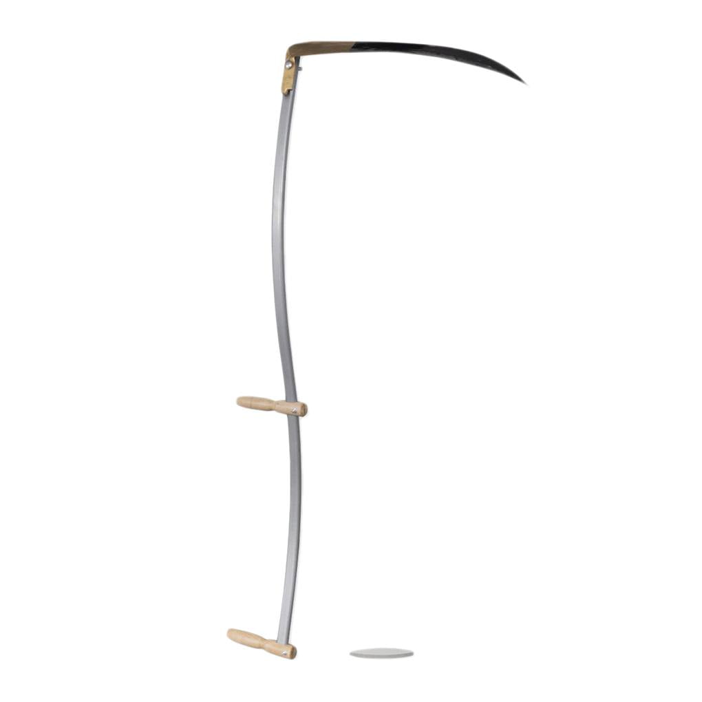 Buy Outdoor Metal Scythe Garden Farm Tool Solid Wooden Handle Grass