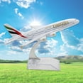 thumbnail image 4 of 16CM A380 EMIRATES AIRLINES METAL ALLOY MODEL PLANE AIRCRAFT MODEL TOY AIRPLANE N8O3, 4 of 8