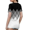 thumbnail image 4 of NAMTYQX Graphic Tees for Women Stretchy Casual Loose Fit Patterns Scoop Neck Cute Summer Tops for Women Dark Gray Size S, 4 of 5