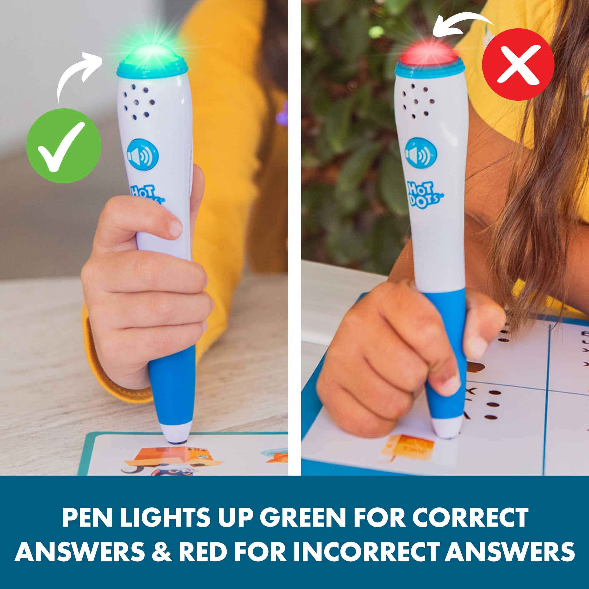 Educational Insights Hot Dots Light-up Interactive Pen, for Learning Workbooks, Ages 3+