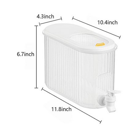 

SHENZHXULIZX Great Glass Drink Dispenser with Stand for Parties - Ideal 3.5L Cold Kettle with Faucet - Perfect for Sun Tea Lemonade and Laundry Detergent