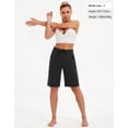 thumbnail image 5 of SPECIAL MAGIC Women’s Cotton Bermuda Sweat Shorts 10" Knee-Length Athletic Shorts with Pockets for Workout Lounge Sports, 5 of 7