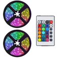 thumbnail image 1 of Tira de luces Led de 10m con controlador de 24 teclas tiras de luz Rgb que cambian de Color flexibles compatibles con fiesta Diy, 1 of 5