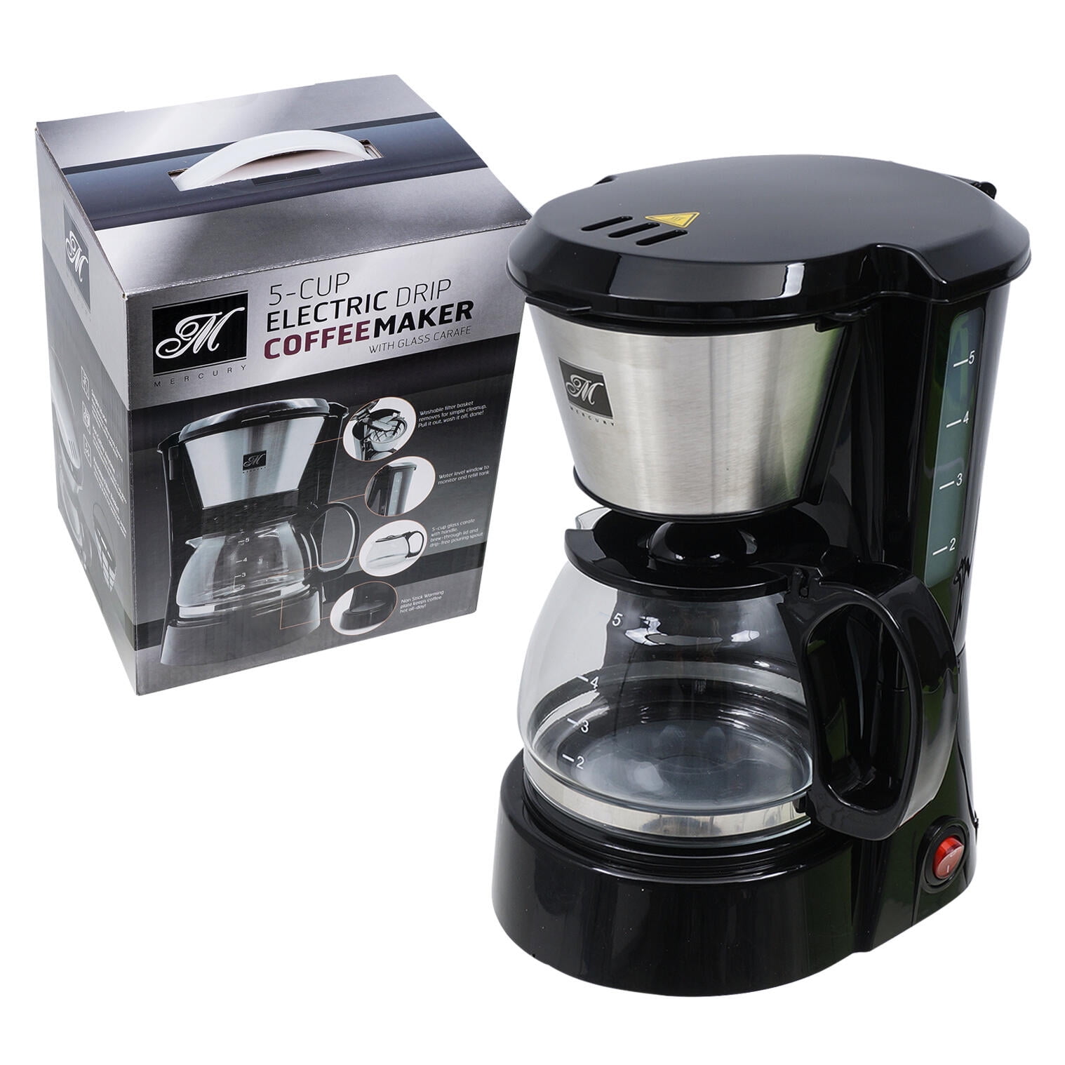 Mercury 5-cup Electric Drip Coffee Maker Brew Pot Kitchen ...