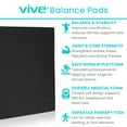 thumbnail image 2 of Vive Balance Pad – Large Foam Stability Trainer for Physical Therapy, Yoga, Rehab, Strength & Ankle Exercises – Cushion for Adults & Kids, Blue, 2 of 9