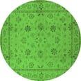 thumbnail image 1 of Ahgly Company Indoor Round Oriental Green Traditional Area Rugs, 6' Round, 1 of 4