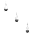 thumbnail image 2 of Destyer 2x Indoor And Outdoor Self-Watering Flower Pot For Easy Maintenance Removable Hanging Chain gray 3Set, 2 of 6