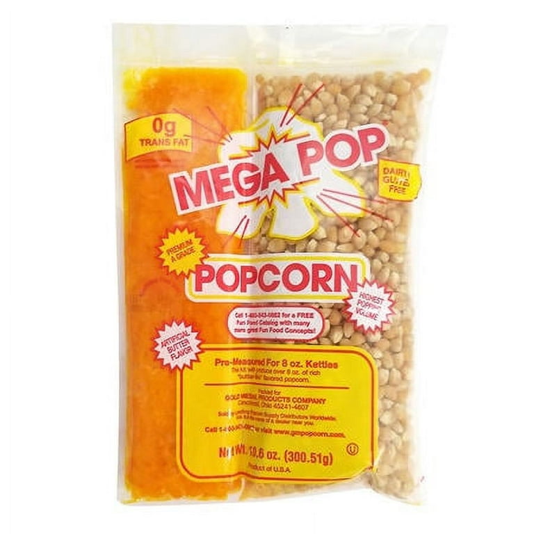 Gold Medal Mega Pop Popcorn Kit (8 oz. kit, 24 ct.). - (Popcorn Kernels  & Flavorings) 
