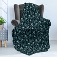 thumbnail image 4 of Botanical Soft Flannel Fleece Throw Blanket, Repetitive Pattern of Abstract Ornamental Spring Flowers and Leaves Graphic, Cozy Plush for Indoor and Outdoor Use, 50" x 70", Multicolor, by Ambesonne, 4 of 5