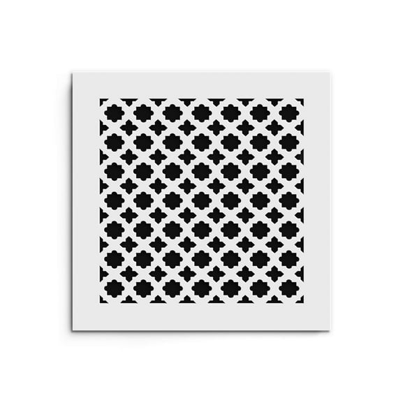 Saba Air Vent Cover Grille - Acrylic Plexiglass 8" x 8" Duct Opening, 10" x 10" Overall White Finish Decorative Covers for Walls & Ceilings NOT for Floor USE, Venetian