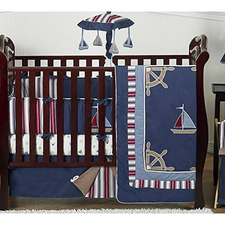 Nautical Nights Fitted Crib Sheet Baby Toddler Bedding Sets By