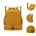 thumbnail image 6 of Abbraccia Sports Drawstring Backpack Rucksack Wet and Dry Separation Bag Gym Bag with Shoe Compartment for Basketball Volleyball Adults Khaki, 6 of 10