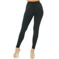 thumbnail image 2 of Buttery Smooth Basic Solid Leggings - EEVEE Black One Size Regular, 2 of 2