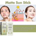 thumbnail image 3 of Jaysuing Matte Sun Block Stick Uv Protection Moisturizing Summer Refreshing Repair Whitening Skin Cream - Sun Block Stick, 3 of 4