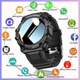 thumbnail image 2 of (Entrega rápida) 2023 Nuevo FD68s Reloj inteligente con control del sueño y frecuencia cardíaca a prueba de agua / Con pantalla curva de 1,44 pulgadas / Bluetooth Call Health Deng Xun unisex, 2 of 2