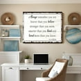 thumbnail image 3 of Inspirational Canvas Wall Art I Am The Storm" | Rustic Farmhouse Decor, Ready-to-Hang Framed Art for Bedroom, Office, Dorm, Meditation Nook | Handmade in USA, Premium Pine Frame, 3 of 5