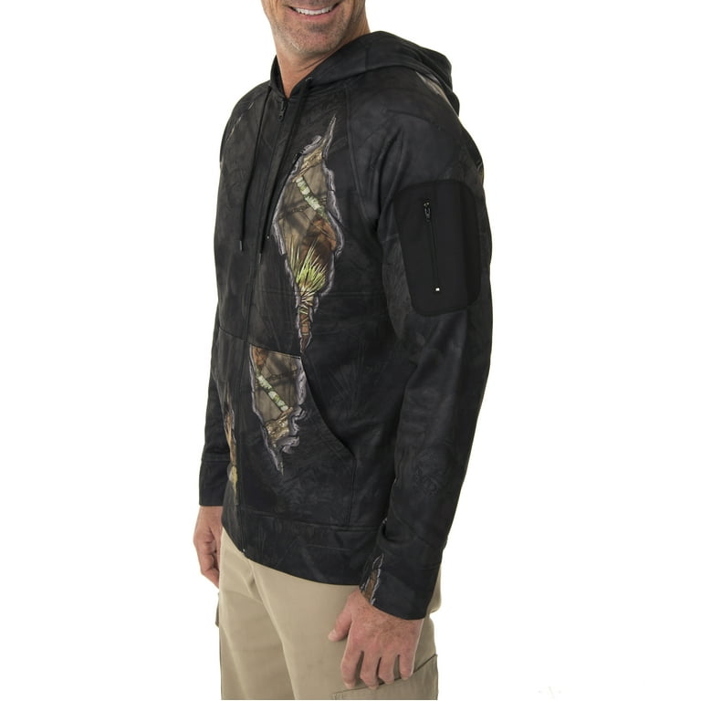 Mossy Oak Men s Performance Tech Fleece Hoodie Walmart