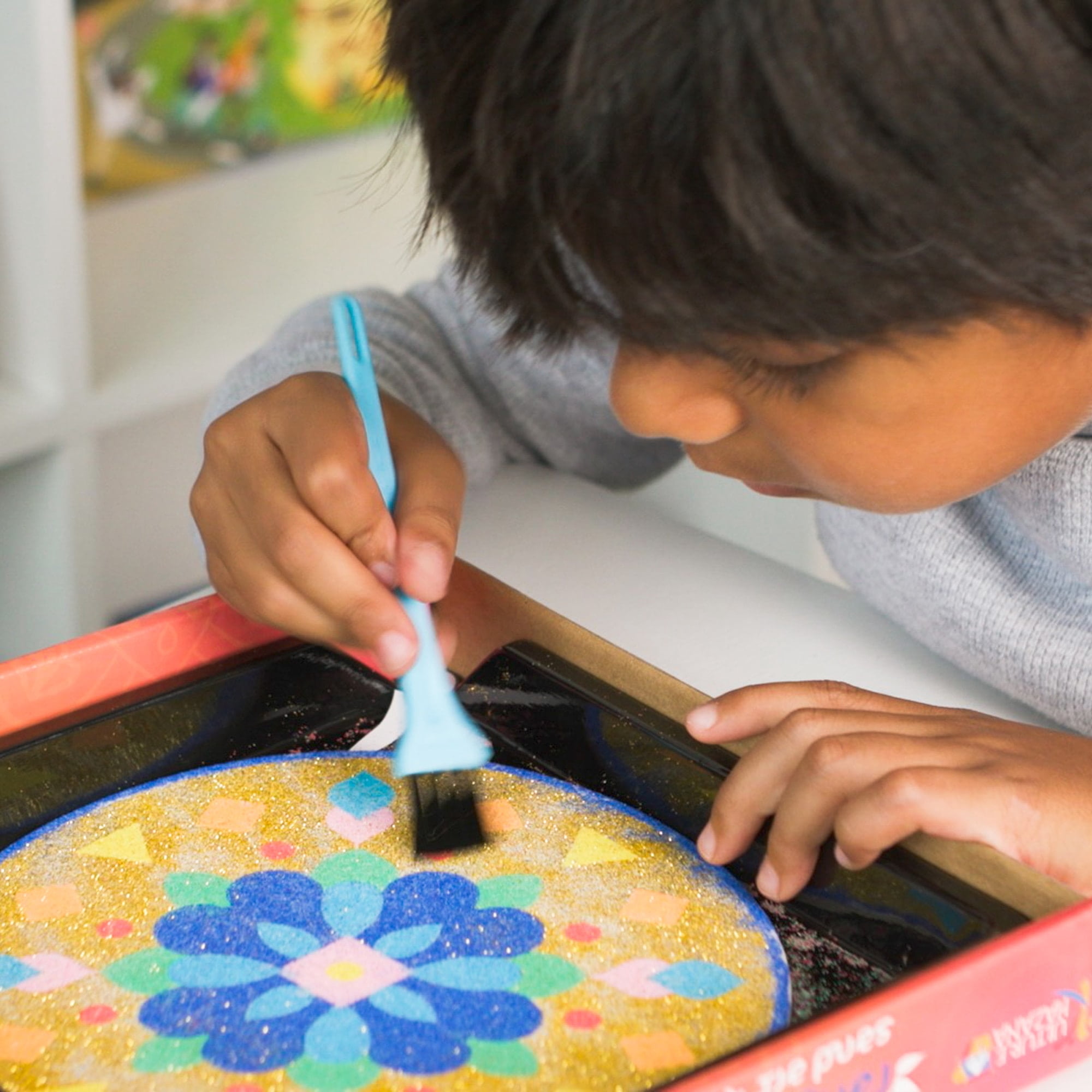 Kulture Khazana: Make Your Own Rangoli Mandala Sand Art Ki - Mess-Free Craft, DIY Glitter Sand Art, India & South Asian Culture Activity, Kids Ages 5+