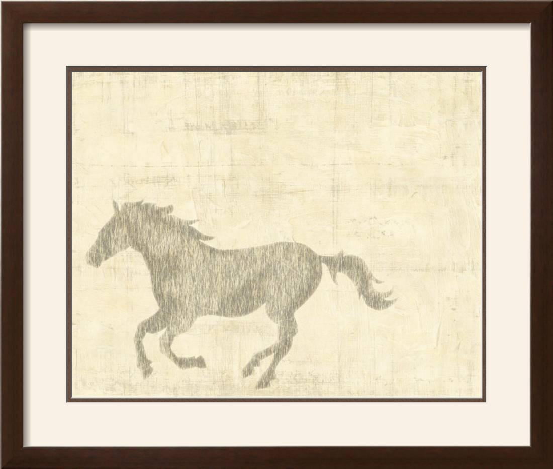 Vintage Horse II Framed Art Print Wall Art - 27x23 - Walmart.com