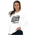 thumbnail image 4 of Dont Even Think About It Attitude Women Plus Size Long Sleeve Graphic Tee Brisco Brands 3X, 4 of 5