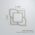 thumbnail image 3 of Ekena Millwork 7 3/8"W x 7 3/8"H x 1/4"T Extra Small Monument Decorative Fretwork Wood Wall Panels, Cherry, 3 of 18