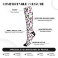 thumbnail image 2 of Sikiie Orchids Flowers 1 Pairs Compression Socks for Men and Women 15-20 mmHg Running Support Socks, 2 of 7