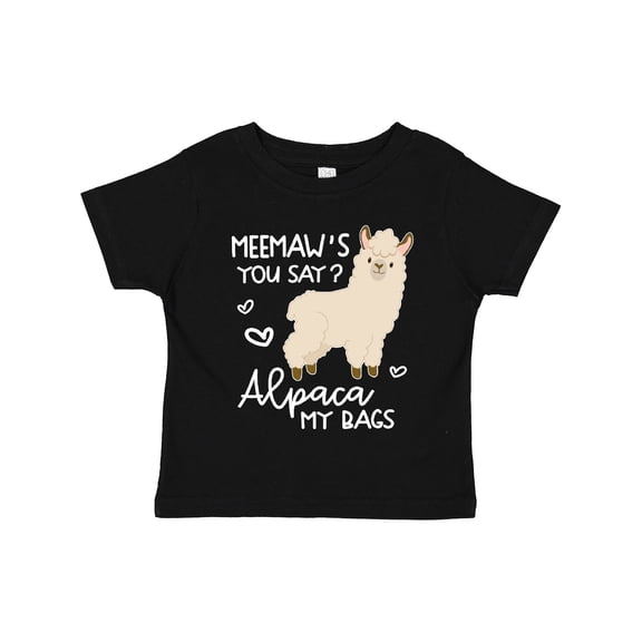 Inktastic Meemaw's You Say Alpaca My Bags Boys or Girls Toddler T-Shirt