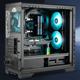 thumbnail image 2 of Vertical Graphics Card Holder ARGB Graphics Card Supporter 5V 3pin Adjustable Vertical Bracket with LED Lights,A, 2 of 5