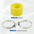 thumbnail image 5 of Unique Bargains 40mm ID Yellow Carburetor Adapter Inlet Intake Pipe Manifold Adapter Boot Sleeve Interface with Clamps, 5 of 6