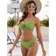 thumbnail image 3 of Top-kevin Women High Cut Bikini Sets String Sexy Swimsuit Two Piece Underwire Bathing Suit Brazilian Cheeky Cut Out Cute Swimwear, 3 of 10