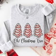 thumbnail image 2 of Embroidered Oh Christmas Tree Sweatshirt, Christmas Tree Cake Sweater, Xmas Cake Shirt, Funny Christmas Shirt, Xmas Holiday Shirt, 2 of 5