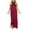 Wine, variant on Taqqpue Women's Summer Dresses Halter Neck Sleeveless Flowy A Line Long Maxi Dress Crisscross Backless Wedding Guest Dresses