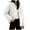 White, variant on cocolona Womens Fuzzy Jacket Winter Warm Fleece Hooded Coats Casual Long Sleeve Zip Up Jacket with Zipper Pockets