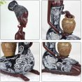 thumbnail image 5 of Estatua africana de 9,6' para decoración del hogar, estatuas y esculturas africanas, decoraciones para el hogar, figuras de dama tribales de arte africano, detalles de decoración del hogar, decor, 5 of 5