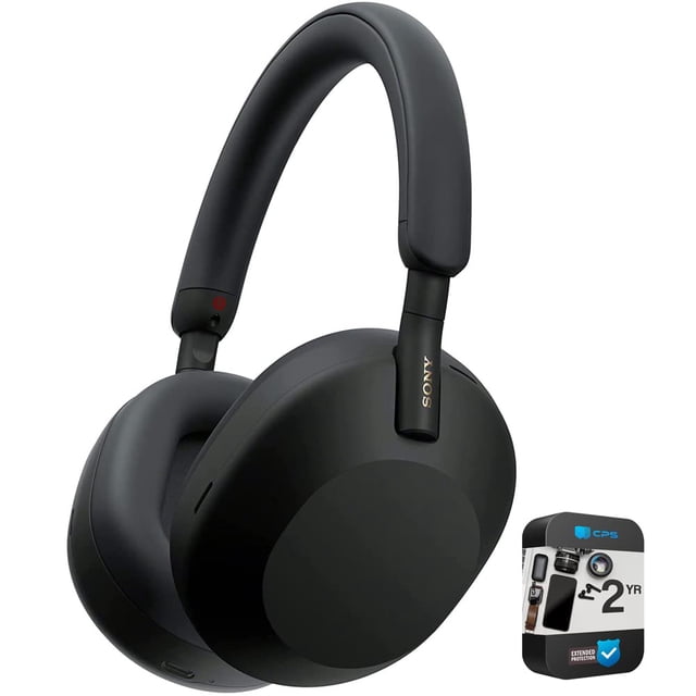 Auriculares inalámbricos reacondicionados con cancelación de ruido Sony WH1000XM5/B negros