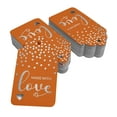 thumbnail image 2 of Inkdotpot Silver Foil Paper Hang Tags Made With Love Text Favor Tags 50 Pieces, 2 of 6